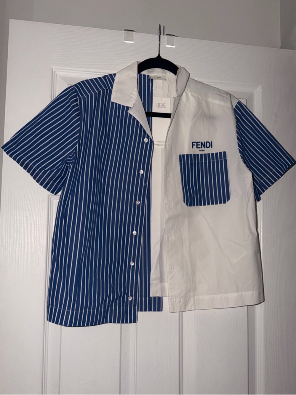 Fendi Boys Stripe Button Down Size 12